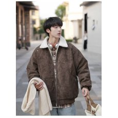 批发美式冬季棉服棉衣情侣加厚保暖面包服男女休闲潮牌帅气羊羔绒外套