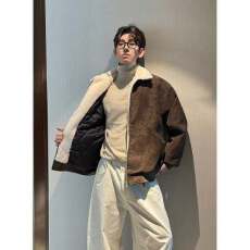 批发美式冬季棉服棉衣男女加厚保暖面包服情侣运动羊羔绒潮牌帅气外套