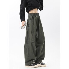 美式街头拼接工装裤男女款立体剪裁设计感直筒裤潮牌百搭休闲裤子