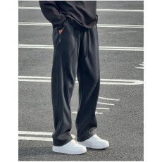 批发水洗灰做旧重磅卫裤男秋季垂坠感男款慵懒松弛感裤子休闲运动裤子