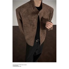 批发美式潮流皮衣外套男春秋季新款复古百搭拉链宽松机车服pu皮夹克潮