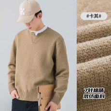 批发日系vintage毛衣男女春秋ins慵懒风bf复古软糯套头港风潮流针织衫