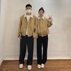 批发春<b class='q'>秋</b>痞帅外套男女生高街潮牌港风日系原宿风韩版潮流情侣宽松夹克