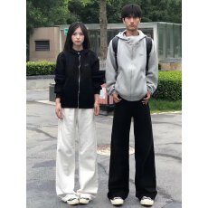 批发港风潮男女生新款个性中性<b class='q'>牛仔裤</b>嘻哈ins潮高街潮流情侣痞帅长裤