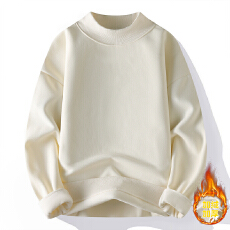 批发加绒加厚重磅<b class='q'>男士</b>冬季高领美式休闲长袖<b class='q'>卫衣</b>上班日常宽松潮流打底