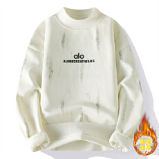 批发加绒加厚重磅<b class='q'>男士</b>冬季高领美式休闲长袖<b class='q'>卫衣</b>上班日常宽松潮流打底