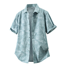 批发弹力轻商务夏季新款<b class='q'>男士</b><b class='q'>短袖</b>休闲<b class='q'>衬衫</b>韩版潮流修身竹纤维轻奢<b class='q'>衬衣</b>