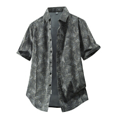 批发弹力轻商务夏季新款<b class='q'>男士</b><b class='q'>短袖</b>休闲<b class='q'>衬衫</b>韩版潮流修身竹纤维轻奢<b class='q'>衬衣</b>
