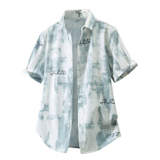 批发弹力轻商务夏季新款<b class='q'>男士</b><b class='q'>短袖</b>休闲<b class='q'>衬衫</b>韩版潮流修身竹纤维轻奢<b class='q'>衬衣</b>