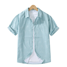 批发弹力<b class='q'>商务</b>男装薄款格子衬衫男士短袖韩版潮流休闲衬衣洋气百搭寸衣