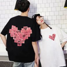 批发官图 抖音爆款[180g/200g/220g纯棉]宽松落肩中长<b class='q'>短袖</b><b class='q'>T</b><b class='q'>恤</b>女