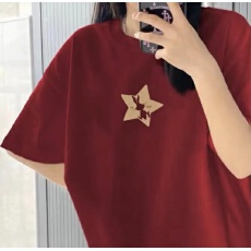 批发官图抖音小红书爆款180g/200g/220g纯棉宽松落肩短袖<b class='q'>T</b><b class='q'>恤</b>女