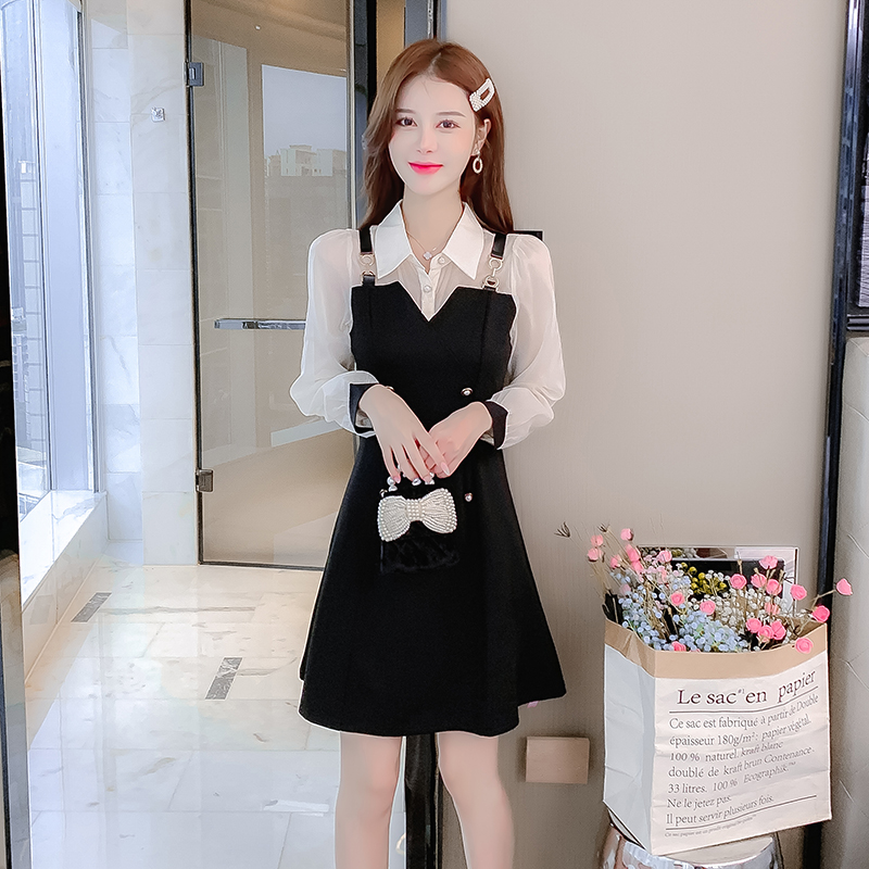 BY32140# 秋季新款假两...