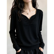 批发实拍胖妹妹<b class='q'>秋装</b><b class='q'>大码</b><b class='q'>女装</b>2026年新款打底衫显瘦韩版针织衫宽松上衣