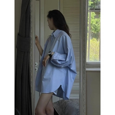 批发长袖<b class='q'>衬衫</b>新款<b class='q'>衬衣</b>女港风休闲设计感简约上衣
