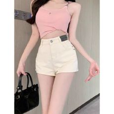 批发时尚休闲弹力牛仔短裤女2026夏新款高腰显瘦包臀皮牌美式辣妹热裤