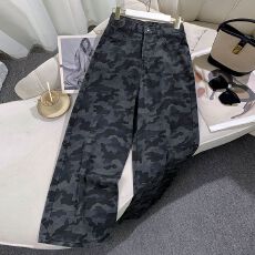 批发美式复古<b class='q'>迷彩</b>阔腿牛仔<b class='q'>裤</b>女2026春季新款宽松直筒垂感工装长<b class='q'>裤</b>子女