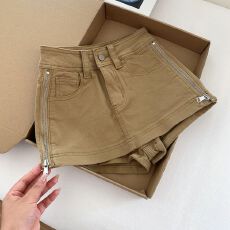 批发<b class='q'>复古</b>侧拉链设计牛仔半身裙女夏季新款小个子修身包臀短裙高腰显瘦