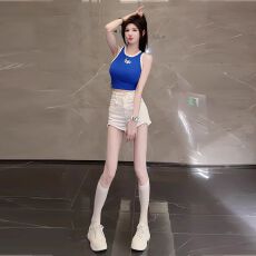 批发夏季新款高腰百搭牛仔短裤女复古韩版提臀显瘦时尚辣妹a字热裤潮