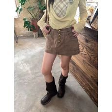 批发美式复古高腰修身小众半身裙女夏季新款时尚通勤<b class='q'>百搭</b>辣妹a字短裙