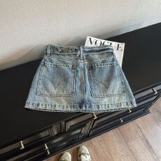 批发牛仔半身裙女夏设计感绑带高腰显瘦时尚a字包臀裙巨好看的短半裙