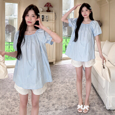 批发实拍<b class='q'>孕妇装</b>衬衫夏装2026新款<b class='q'>孕妇</b><b class='q'>夏装</b>衬衣上衣宽松大码女时髦