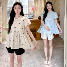 批发实拍<b class='q'>孕妇装</b>衬衫夏装2026新款<b class='q'>孕妇</b><b class='q'>夏装</b>衬衣上衣宽松大码女时髦