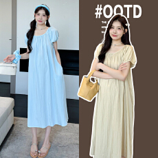 批发实拍孕妇<b class='q'>夏装</b><b class='q'>连衣裙</b>2026新款冰冰凉凉单层雪纺孕妇装中长款