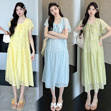 批发实拍<b class='q'>孕妇装</b>2026夏季新款甜美韩版时尚宽松显瘦高颜值<b class='q'>孕妇</b><b class='q'>连衣裙</b>子