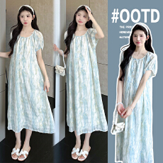 批发有腰带款实拍已出货孕妇装<b class='q'>连衣裙</b><b class='q'>夏装</b>新款薄荷曼波扎染<b class='q'>连衣裙</b>2026