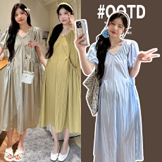 批发※实拍※孕妇夏装<b class='q'>连衣裙</b>2026新款孕妇夏季<b class='q'>中长</b>款可甜可盐孕妇裙子