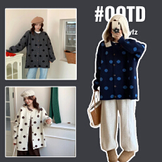 批发实拍孕妇装针织开衫春秋外搭长袖上衣洋气宽松慵懒风薄款毛衣外套