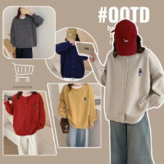 批发实拍厚实大板型毛衣开衫2025秋季新款慵懒风秋冬针织衫孕妇装外套