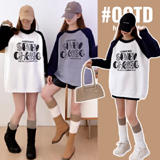 批发实拍孕妇装秋冬<b class='q'>毛衣</b>2025新款韩版<b class='q'>中长款</b>宽松减龄卡通插肩袖针织衫