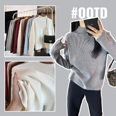 批发打底孕妇装春秋款2025年新款半高领针织毛衣上衣秋冬内搭打底衫