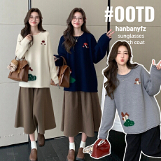 实拍孕妇装高级感慵懒法式洋气针织毛衣独特休闲2025年秋冬上衣