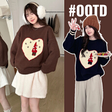 批发实拍孕妇装秋装毛衣2025新款秋冬季时尚减龄<b class='q'>休闲</b>针织外套宽松毛衣