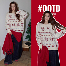 批发<b class='q'>孕妇装</b>费尔岛毛衣冬季圣诞穿搭长袖针织衫宽松慵懒氛围感内搭<b class='q'>上衣</b>