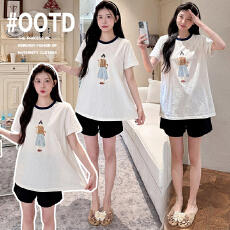 批发实拍有货雪花棉透气不闷热，<b class='q'>孕妇</b><b class='q'>装上</b>衣夏装2026新款<b class='q'>T</b><b class='q'>恤</b>卡通