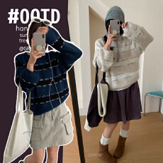 批发实拍孕妇装毛衣2026秋冬季新款宽松打底衫中长款针织条纹软糯上衣