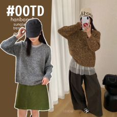 批发实拍孕妇装大板型撞色纯色圆领短款毛衣秋冬长袖针织衫<b class='q'>韩版</b>上衣