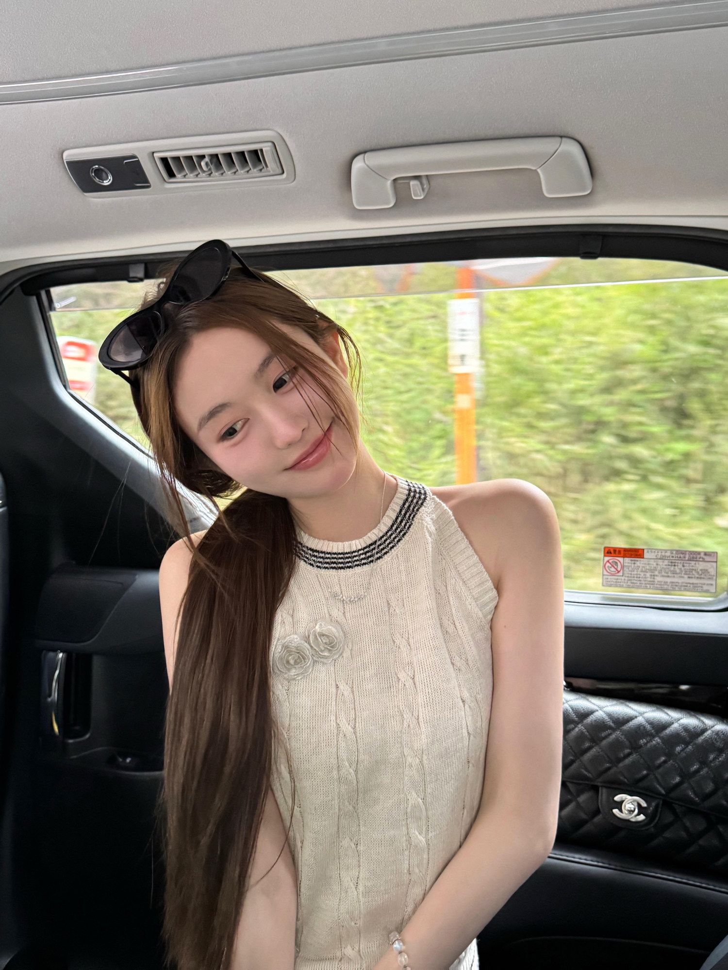 패키지 코어 실 워시 물 프랑스식 레트로 행침 목 니트 조끼 여성 품격 한 부서 디자인 센스 민소매 슬립 맨위