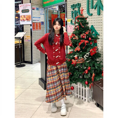 批发秋冬装搭配一整套韩剧女主穿搭小香学院风套装绝美奶呼呼<b class='q'>连衣裙</b>子