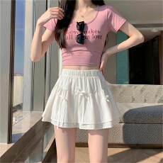 批发甜美蝴蝶结蓬蓬半身裙2026夏季高腰<b class='q'>显瘦</b>a字防走光裙<b class='q'>裤</b>蛋糕短裙子