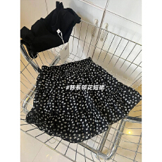 批发黑色<b class='q'>碎花</b>半身裙女2026春季新款小个子短款裙子高腰蛋糕裙<b class='q'>短裙</b>夏季