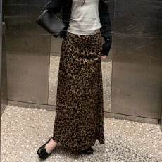 批发巨好看豹纹半身裙女2026新款包臀裙半裙小个子鱼尾裙a字长裙
