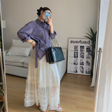 批发木耳边纱裙高级感花边<b class='q'>半身裙</b><b class='q'>女</b>秋冬新款网纱蛋糕超仙<b class='q'>女</b>大摆蓬蓬裙