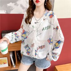 批发珍珍家小熊针织开衫女宽松慵懒风V领<b class='q'>毛衣</b>外套<b class='q'>中长款</b>学院风