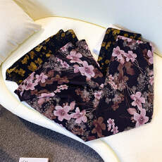 批发实拍春<b class='q'>夏</b>胖MM大码新款韩系温柔风遮跨显瘦雪纺印花半身裙