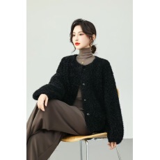 批发<b class='q'>海宁</b><b class='q'>皮草</b>秋冬短款水貂绒上衣皮毛一体大衣羊羔毛卷卷女装<b class='q'>皮草</b>外套